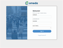 Tablet Screenshot of my.omeda.com